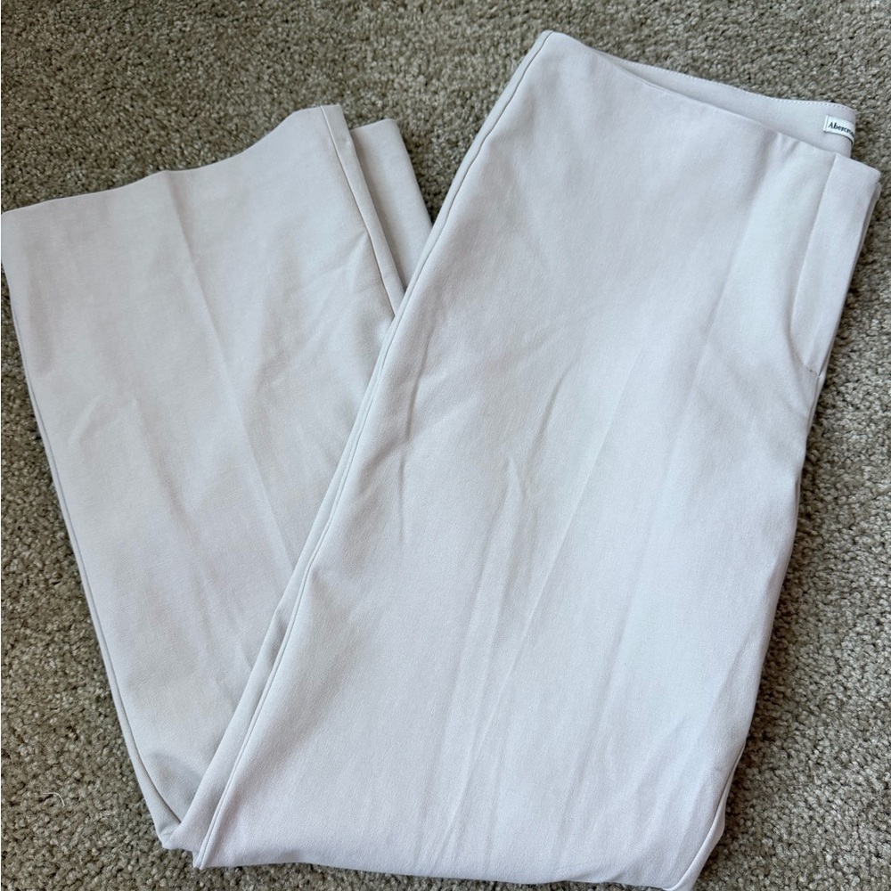 Abercrombie & Fitch Neutral Taupe Office Pants
